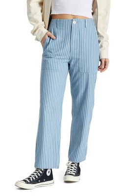 Brixton Vancouver High Waist Crop Relaxed Straight Leg Pants in Blue Heaven