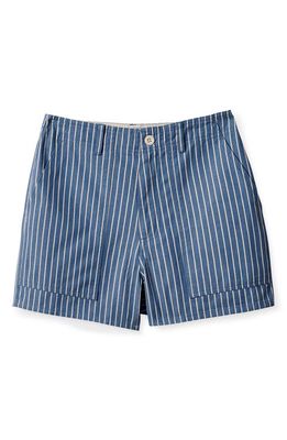 Brixton Vancouver Stripe Utility Shorts in Blue Heaven