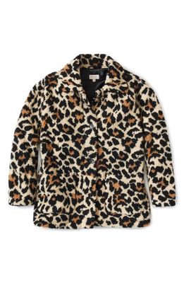 Brixton Women's Bern Coat in Large Leopard