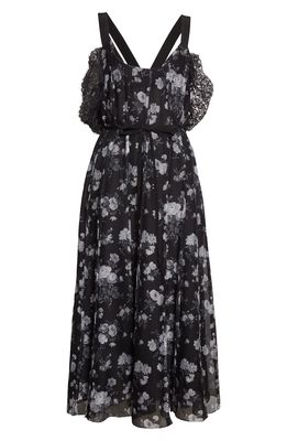 Brock Collection Floral Silk & Lace Dress in Oxford