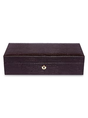 Brompton Five-Watch Leather Jewelry Box - Brown
