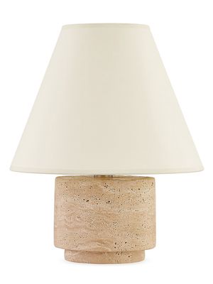 Bronte 1-Light Table Lamp - Patina Brass Stone