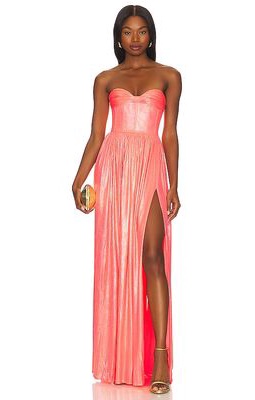 Bronx and Banco Florence Strapless Gown in Pink