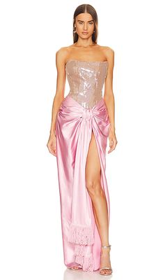 Bronx and Banco Gina Gown in Pink