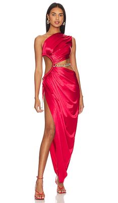 Bronx and Banco Jamilia Gown in Red