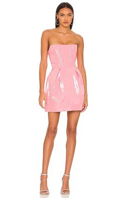 Bronx and Banco Maraya Sequin Corset Mini Dress in Pink