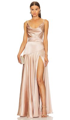 Bronx and Banco X Revolve Leo Gown in Neutral