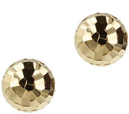 Bronzo Italia 14mm Diamond Cut Bead Earrings