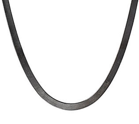 Bronzo Italia 18" Polished Herringbone Necklace 10.5g