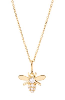 Brook and York Adeline Bee Pendant Necklace in Gold 