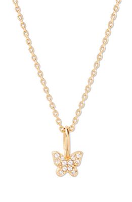 Brook and York Adeline Butterfly Pendant Necklace in Gold 