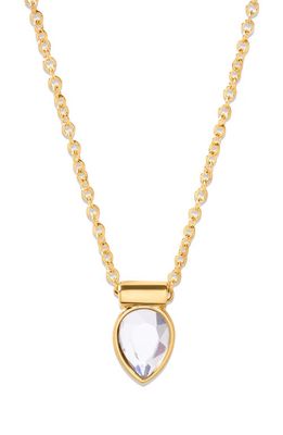 Brook and York Cecilia Crystal Charm Pendant Necklace in Gold