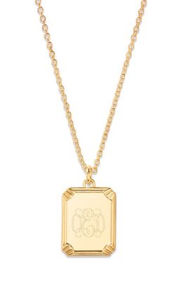 Brook and York Jeannie Personalized Initial Pendant Necklace in Gold