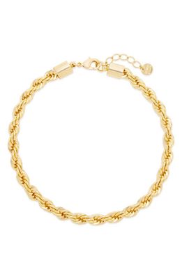 Brook and York Jovie Twisted Rope Chain Anklet in Gold