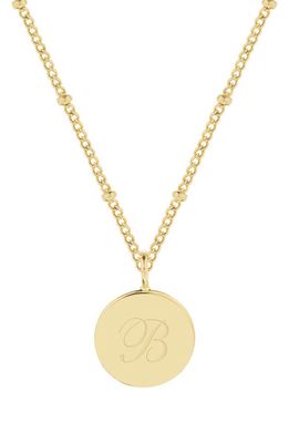 Brook and York Lizzie Initial Pendant Necklace in Gold B