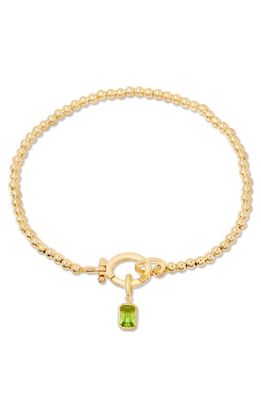 Brook and York Mackenzie Birthstone Bracelet in Gold - August 