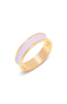 Brook and York Madison Enamel Ring in Gold/lavender