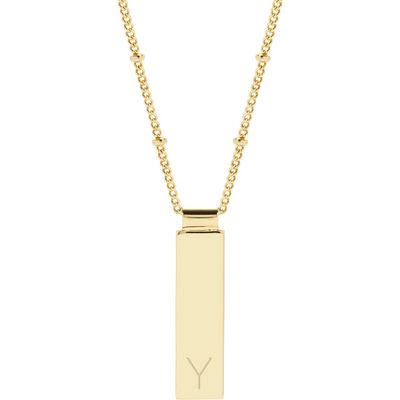 Brook and York Maisie Initial Pendant Necklace in Gold Y 