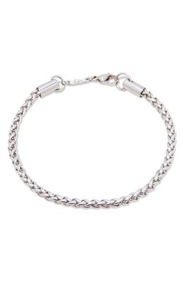 Brook and York Men's Franco Wheat Chain Bracelet in Silver