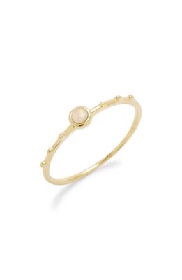 Brook and York Pippa Opal Extra Thin Ring in Gold