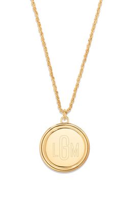 Brook and York Presley Personalized Initial Pendant Necklace in Gold