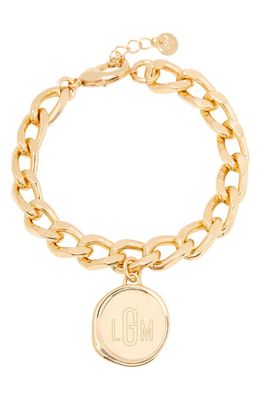 Brook and York Sadie Personalized Monogram Bracelet in Gold