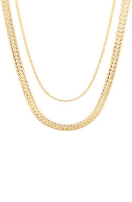 Brook and York Set of 2 Gaby Layering Chain Necklaces in Gold