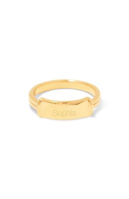 Brook and York Shiloh Personalized Name Bar Ring in Gold