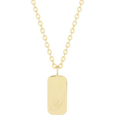 Brook and York Sloan Initial Pendant Necklace in Gold Y 