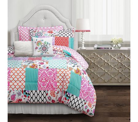 Brookdale Patchwork 5-Piece TwinXL Comforter Se t by Lush Decor