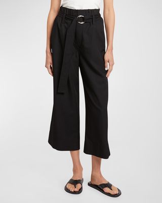 Brooke Drapey Belted Suiting Pants
