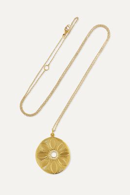Brooke Gregson - Mandala Flora 18-karat Gold Diamond Necklace - one size