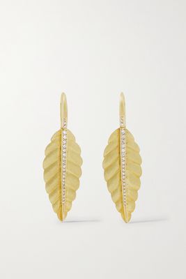Brooke Gregson - Maya 18-karat Gold Diamond Earrings - one size