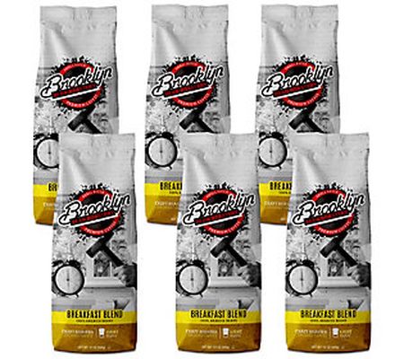 Brooklyn Beans S/6 12-oz Breakfast Blend Ground Coffee Bags