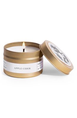 Brooklyn Candle Apple Cider Travel Tin Candle in Gold