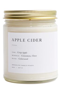 Brooklyn Candle Minimalist Collection - Apple Cider Candle in White