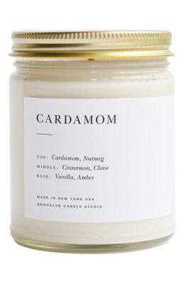 Brooklyn Candle Minimalist Collection - Cardamom Candle in White