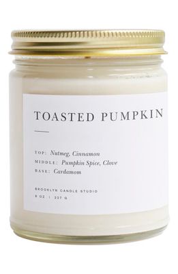 Brooklyn Candle Minimalist Collection - Toasted Pumpkin Candle in White