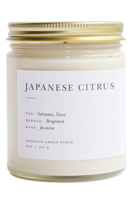 Brooklyn Candle Studio Minimalist Collection Japanese Citrus Candle