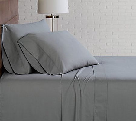 Brooklyn Loom Solid Cotton Percale Full Sheet S et