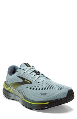 Brooks Adrenaline GTS 23 Running Sneaker in Cloud Blue/Goblin Blue/Lime 