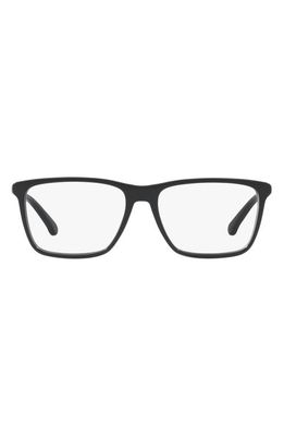 Brooks Brothers 57mm Rectangular Optical Glasses in Black