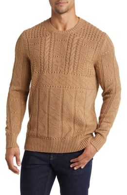 Brooks Brothers Camel Hair Crewneck Sweater in Brown