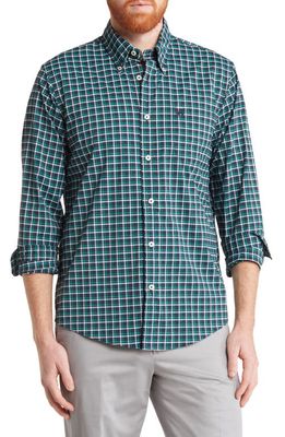 Brooks Brothers Check Button-Down Shirt in Wpnavygrn