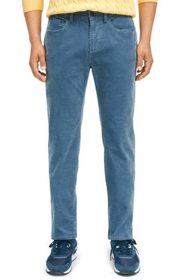 Brooks Brothers Cotton Stretch Corduroy Pants in China Blue