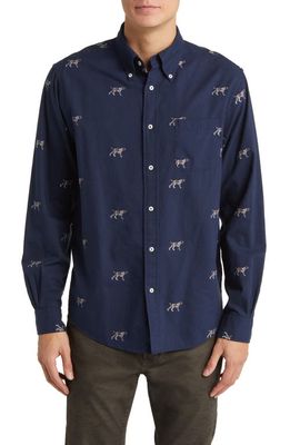 Brooks Brothers Embroidered Button-Down Oxford Shirt in Pointer