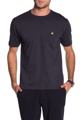Brooks Brothers Embroidered T-Shirt in Navy