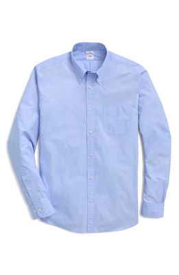 Brooks Brothers Friday Regular Fit Cotton Button-Down Shirt in Eoeltblue