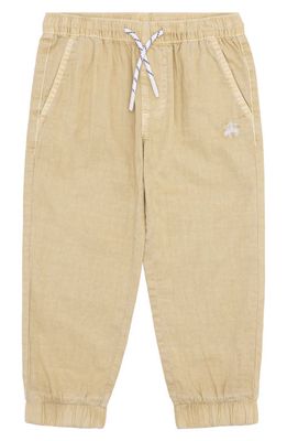 Brooks Brothers Kids' Drawstring Waist Cotton Joggers in 103 Sand