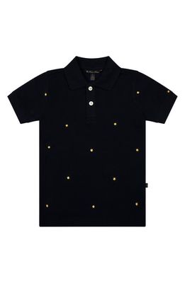 Brooks Brothers Kids' Embroidered Tennis Ball Piqué Polo in Navy